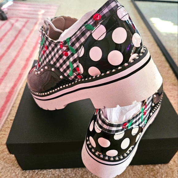 Brand new Betsey Johnson multi pattern loafers - Picture 2 of 5